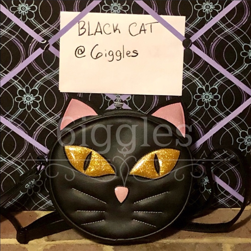 Hand crafted Black Kitten Love Pain and Stitches Handmade Bag (LPS)